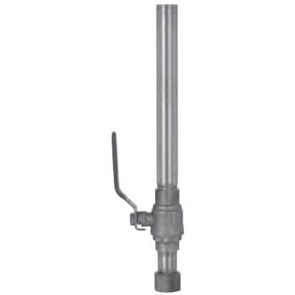 3/4" FIP Swivel × 3/4" Female Sweat Water Heater Connector Fitting w/ Ball Valve, Lead Free (12" Length)