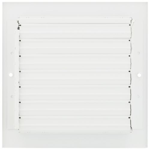 Main product image of 8" x 8" Aluminum Curved-blade Adjustable Register 3-way (White)