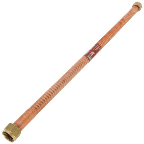 Main product image of 3/4" FIP x 3/4" FIP Swivel Straight Corrugated Hose Water Heater Connector (24" Length)