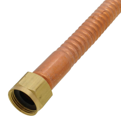 Main product image of 3/4" FIP Swivel x 3/4" Female Sweat Corrugated Hose Water Heater Connector (15" Length)