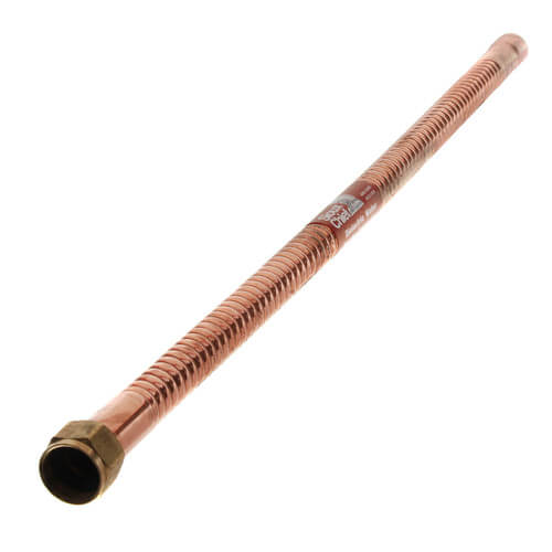3/4" FIP x 3/4" Female Sweat Swivel Corrugated Hose Water Heater Connector (24" Length)