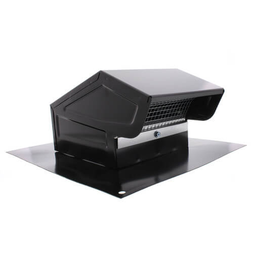 Main product image of Model 636 Steel Roof Cap for 3" or 4" Round Duct, Black Finish