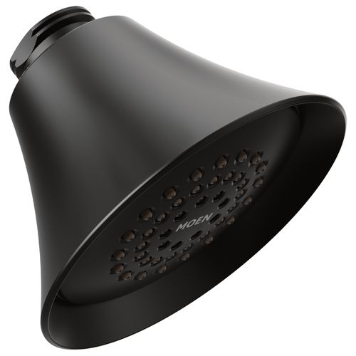 Main product image of Matte Black 1 Function 3.75" Diameter Shower Head, 6370BL