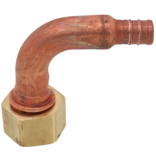 PowerPEX 1/2" PEX × 3/4" FIP Swivel Elbow (Lead Free)