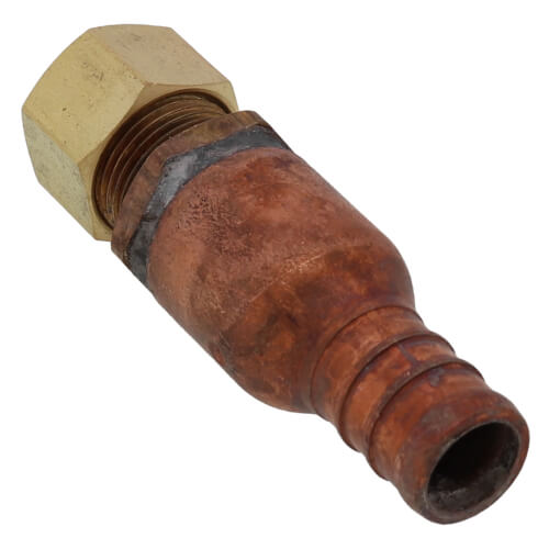 1/2" PEX Crimp × 3/8" OD compression Straight Adapter, Lead Free