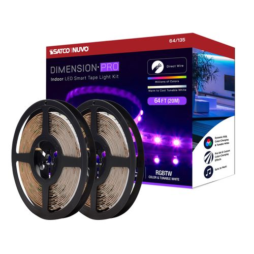 Main product image of Dimension Pro Tape light strip 64 ft. Hi-Output RGB plus Tunable White J-Box connection Starfish IOT Included