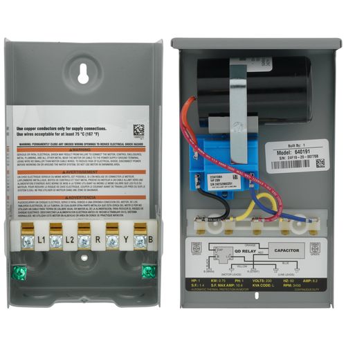 Main product image of RLcb10-230 1-hp 230v Vmc Control Box For Submersible Well Pump, Grey, 640191