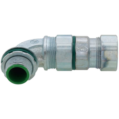 1/2" Liquid-tight 90° Concrete Tight MC Cable Connector