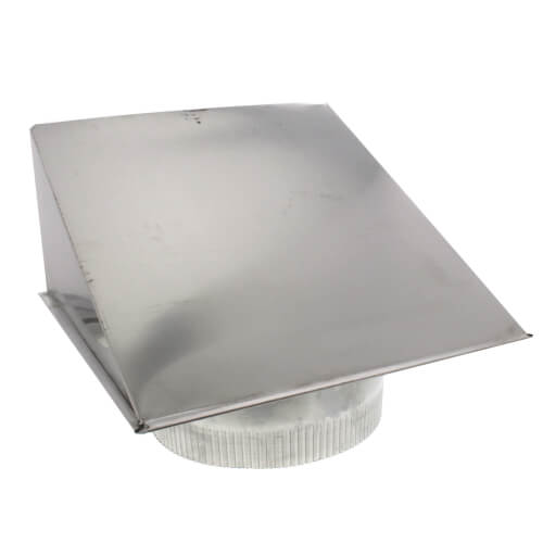 8" Round Duct Aluminum Fresh Air Inlet Wall Cap
