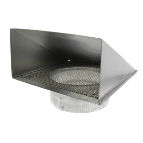 8" Round Duct Aluminum Fresh Air Inlet Wall Cap