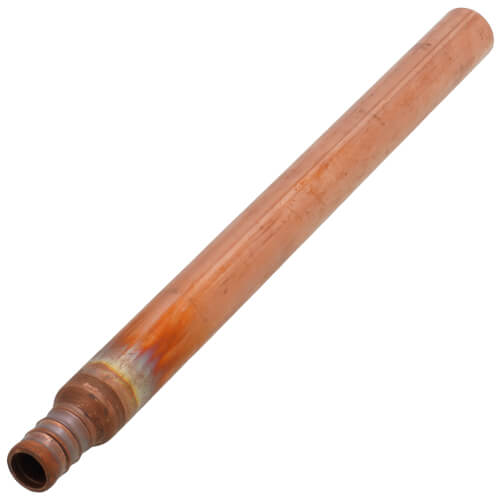 1/2" PEX Crimp x Open End Copper Stub Out Bullet (8" Length)
