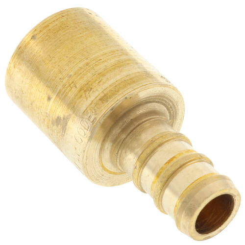 Main product image of 3/8" PEX x 1/2" Male Sweat Copper Fitting Brass Adapter (Lead Free)