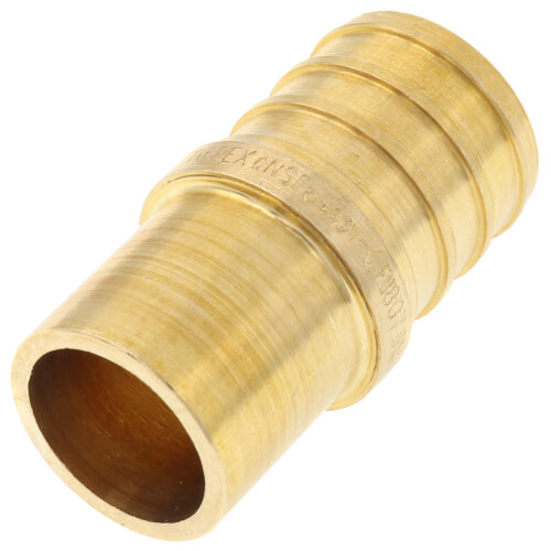 25-Pack 3/4" PEX X 1/2" Male Sweat Adapters - Lead-Free Brass Crimp Fittings