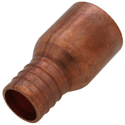 PowerPEX 1" PEX x 1" Female Sweat Copper Pipe Straight Adapter (Lead Free)