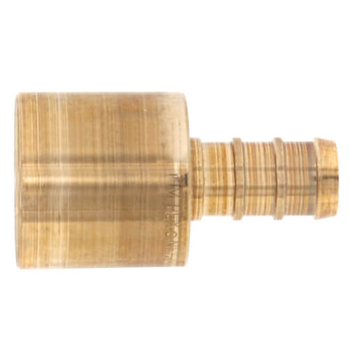 Main product image of 3/8" PEX x 1/2" Female Sweat Copper Pipe Brass Adapter (Lead Free)