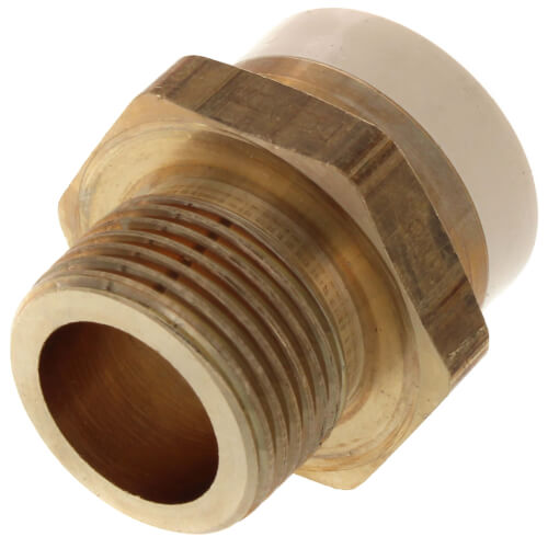3/4" CPVC x MIP Brass Straight Adapter (Lead Free)