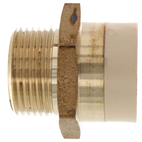 1" CPVC x MIP Brass Straight Adapter (Lead Free)