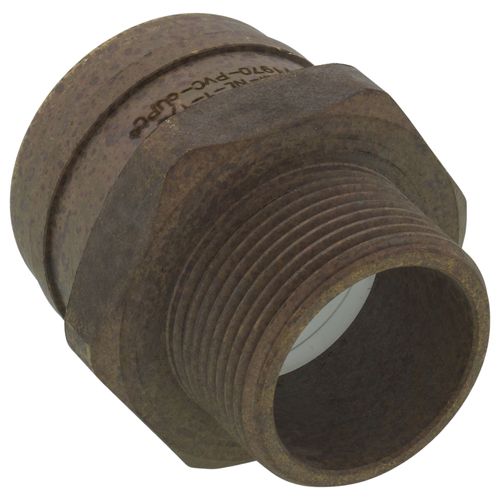 Main product image of 1-1/4" PVC x 1-1/4" MIP MetalHead Straight Adapter