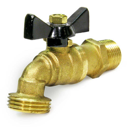 Main product image of Ball Valve Hose Bibb, 3/4" MIP x 3/4" Hose
