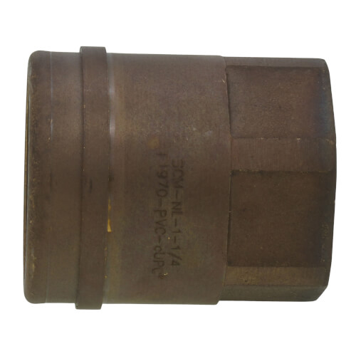 Main product image of 1-1/4" PVC x 1-1/4" FIP MetalHead Straight Adapter