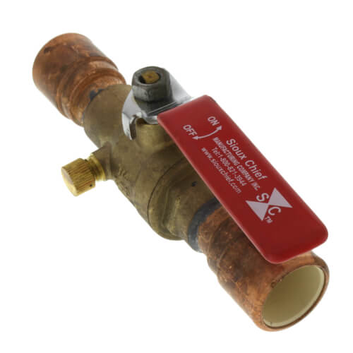 3/4" CPVC MetalHead Full Port Brass Ball Valve w/ Drain (Lead Free)