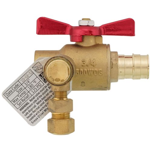 Main product image of 3/4" Female Sweat Inlet x 3/4" Expansion PEX Outlet x 3/8" Compression Relief Thermal Expansion Relief Valve