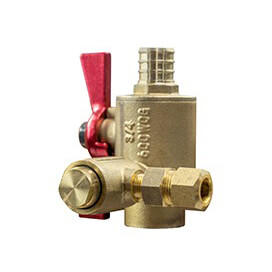 Main product image of 3/4" Female Sweat Inlet x 3/4" PEX Crimp x 3/8" Compression Relief Thermal Expansion Relief Valve
