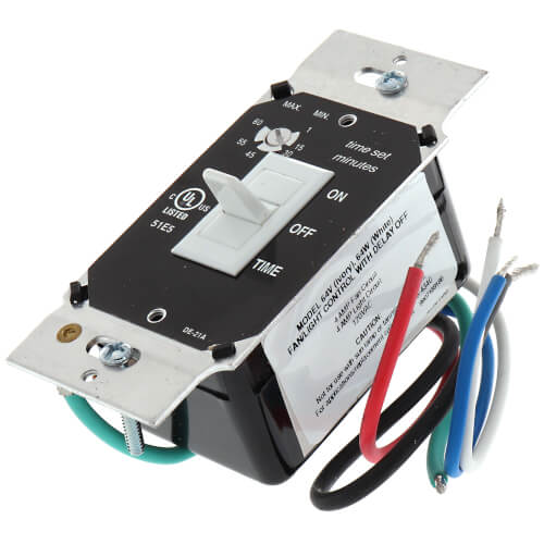 64W Broan 64W Fan/Light Control w/ Off Delay (White)