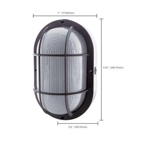 Main product image of 20W LED Bulk Head Fixture Black Finish