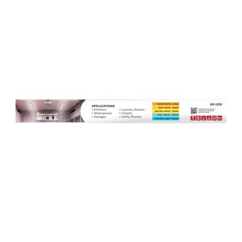 Main product image of LED 2' Wrap, 20Ws, 27K/30K/35K/40K/50K CCT Selectable, White Finish, 120-277V