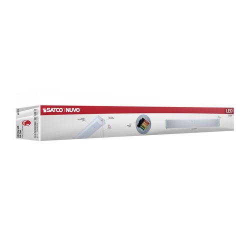 Main product image of LED 4' Wrap with Pull Chain, 39Ws, 27K/30K/35K/40K/50K CCT Selectable, White Finish, 120V