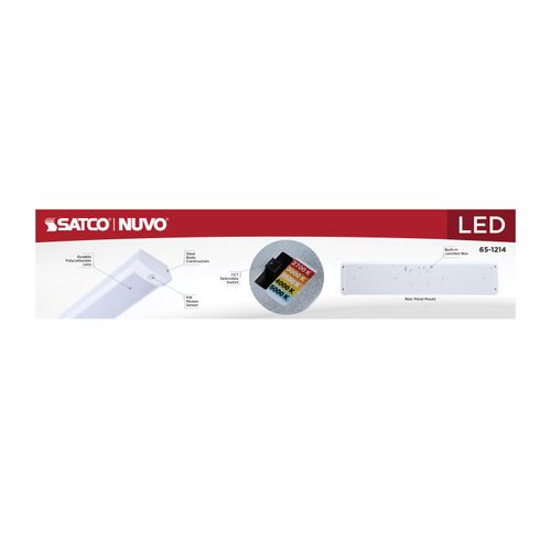 Main product image of LED 2' Wrap with PIR Motion Sensor, 20Ws, 27K/30K/35K/40K/50K CCT Selectable, White Finish, 120-277V