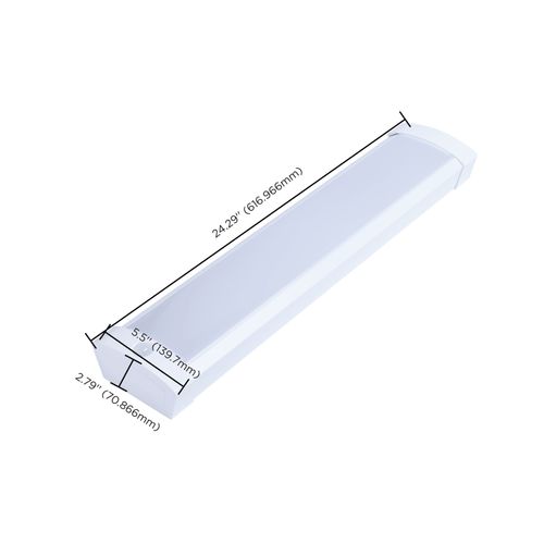 Main product image of LED 2' Wrap with PIR Motion Sensor, 20Ws, 27K/30K/35K/40K/50K CCT Selectable, White Finish, 120-277V