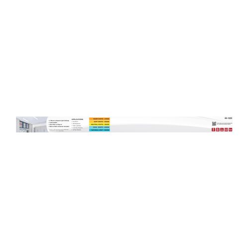 Main product image of LED 2' Connectable Strip Light, 20W, 27K/30K/35K/40K/50K CCT Selectable, White Finish, 120V
