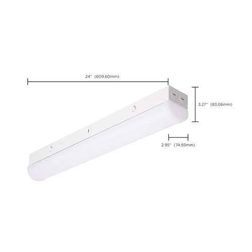 Main product image of 2' LED Linear Strip Light, Field Selectable, With Sensor, White Finish