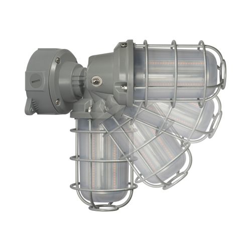 Main product image of LED Adjustable Vapor Tight Fixture 20W 3000K Gray Finish 100-277V