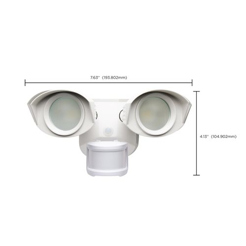 Main product image of LED Security Light Dual Head White Finish 3000K Motion Sensor