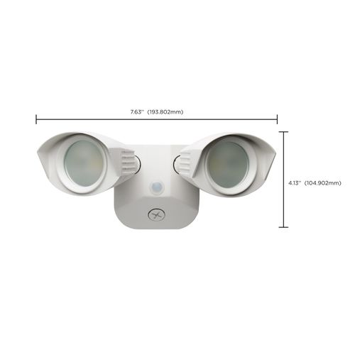 Main product image of LED Security Light Dual Head White Finish 4000K