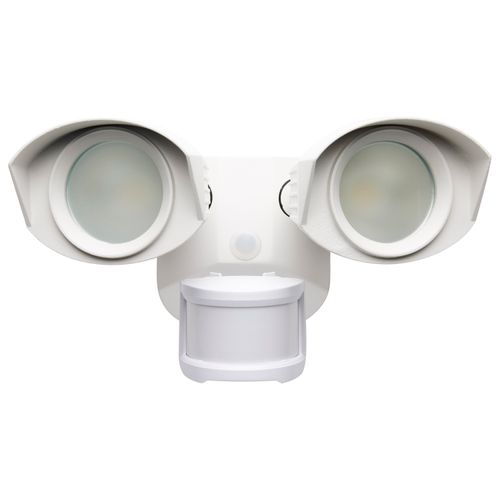 Main product image of LED Security Light Dual Head White Finish 4000K Motion Sensor