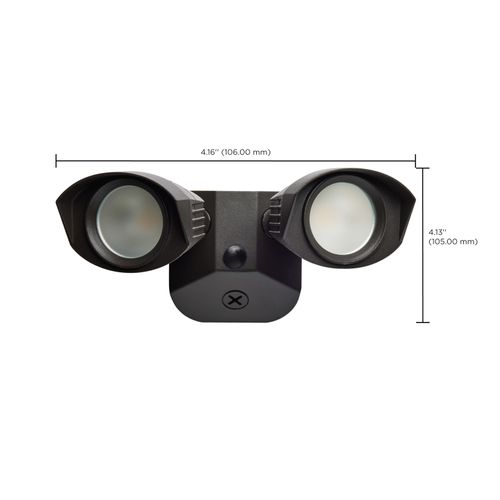 Main product image of LED Security Light Dual Head Bronze Finish 4000K