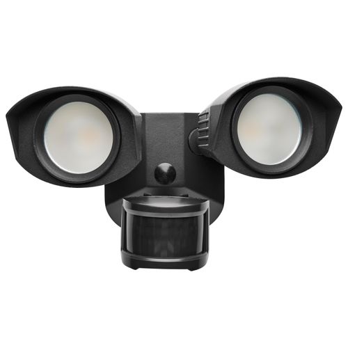 Main product image of LED Security Light Dual Head Black Finish 4000K Motion Sensor