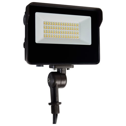 Main product image of LED Tempered Glass Flood Light w/ Bypassable Photocell CCT Selectable 3K/4K/5K Wattage Adjustable 15W/25W/35W ColorQuick and PowerQuick Technology Bronze Finish