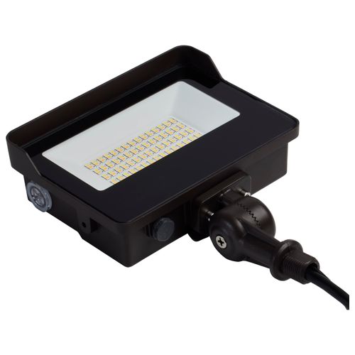 Main product image of LED Tempered Glass Flood Light w/ Bypassable Photocell CCT Selectable 3K/4K/5K Wattage Adjustable 15W/25W/35W ColorQuick and PowerQuick Technology Bronze Finish
