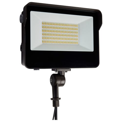 Main product image of LED Tempered Glass Flood Light w/ Bypassable Photocell CCT Selectable 3K/4K/5K Wattage Adjustable 45W/60W/80W ColorQuick and PowerQuick Technology Bronze Finish