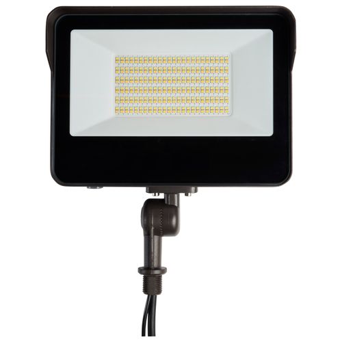 Main product image of LED Tempered Glass Flood Light w/ Bypassable Photocell CCT Selectable 3K/4K/5K Wattage Adjustable 45W/60W/80W ColorQuick and PowerQuick Technology Bronze Finish