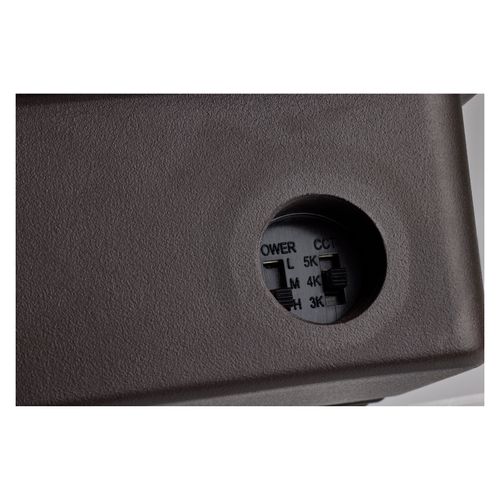 Main product image of LED Tempered Glass Flood Light w/ Bypassable Photocell CCT Selectable 3K/4K/5K Wattage Adjustable 45W/60W/80W ColorQuick and PowerQuick Technology Bronze Finish