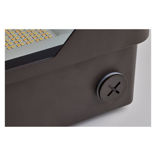 Main product image of LED Tempered Glass Flood Light w/ Bypassable Photocell CCT Selectable 3K/4K/5K Wattage Adjustable 100W/125W/150W ColorQuick and PowerQuick Technology Bronze Finish