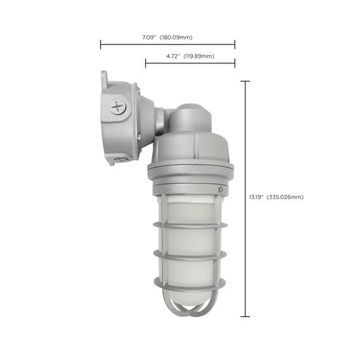 Main product image of LED Adjustable Vapor Tight Fixture 20W CCT Selectable 3K/4K/5K Gray Finish