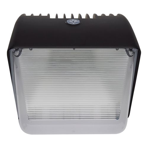 Main product image of 29 Watt Small LED Wall Pack w/ Integrated Bypassable Photocell CCT Selectable 120-277 Volts Dusk to Dawn Security Lighting IP65 Bronze Finish
