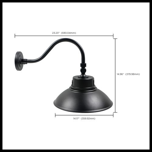 Main product image of LED Gooseneck 30W/40W/50W CCT Selectable 3K/4K/5K Black 120-277V w/ Photocell